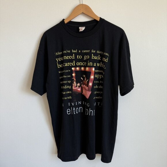 Vintage 1999 An Evening with Elton John Tour T-Shirt Size XL - Picture 1 of 10